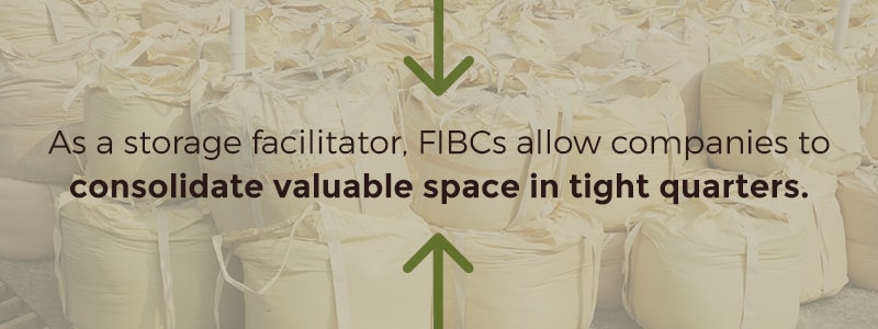 consolidate space with FIBCs